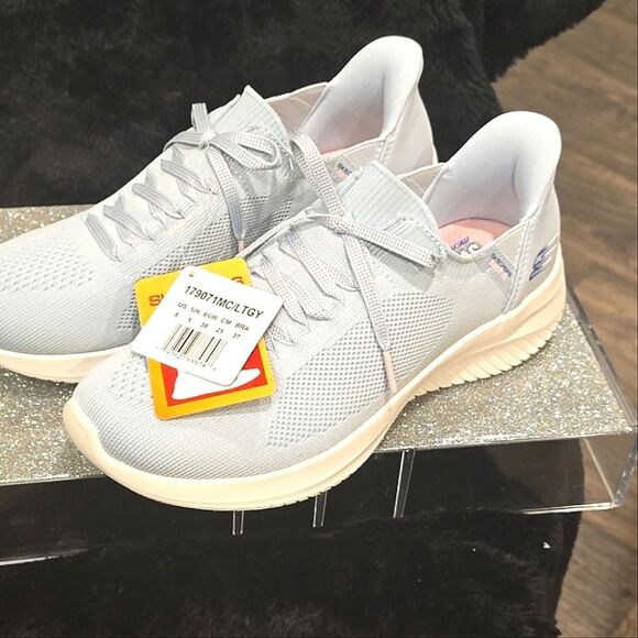 Skechers Ultra Flex 3.0 Brilliant Path Slip-Ins- Light Blue - Picture 6 of 8